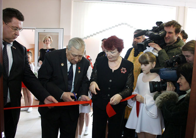 Открытие музея в школе